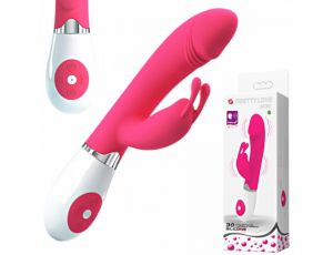 Wibrator króliczek Pretty Love Gene różowy 30 funkcji 20 cm